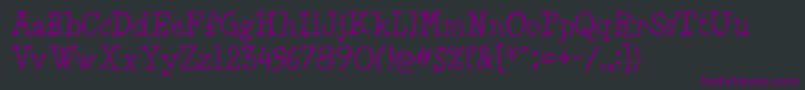 Minya Font – Purple Fonts on Black Background