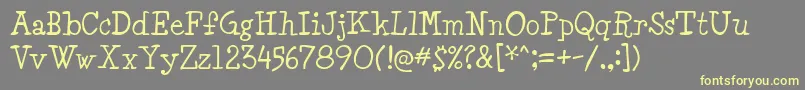 Minya Font – Yellow Fonts on Gray Background