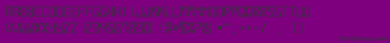 Digital7Mono Font – Black Fonts on Purple Background