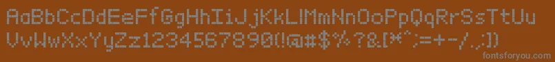 BitxmapFontTfb Font – Gray Fonts on Brown Background