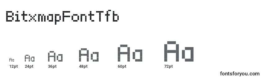 Größen der Schriftart BitxmapFontTfb