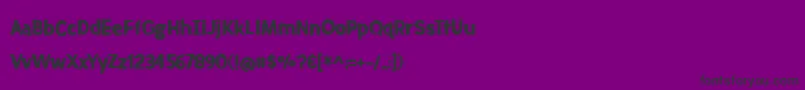 フォントMeatloafSolid – 紫の背景に黒い文字