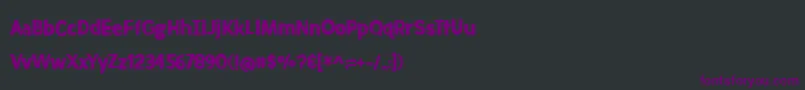 フォントMeatloafSolid – 黒い背景に紫のフォント