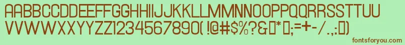 Hallandale Font – Brown Fonts on Green Background