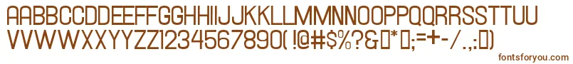 Hallandale-fontti – ruskeat fontit valkoisella taustalla