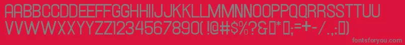 Hallandale Font – Gray Fonts on Red Background