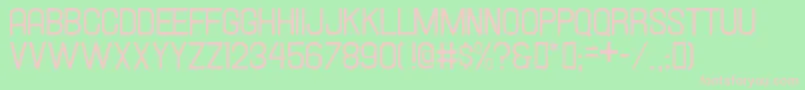 Hallandale Font – Pink Fonts on Green Background