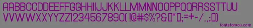 Шрифт Hallandale – фиолетовые шрифты на сером фоне