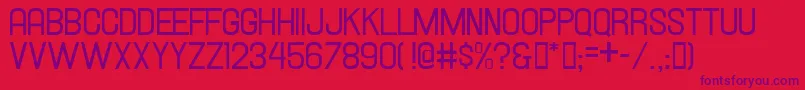 Hallandale Font – Purple Fonts on Red Background