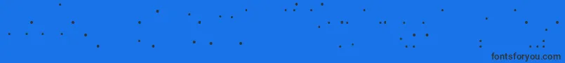 フォントLinotypemhaithaipeBalls – 黒い文字の青い背景