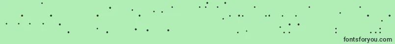 Więcej informacji o czcionce LinotypemhaithaipeBalls Czcionka LinotypemhaithaipeBalls – czarne czcionki na zielonym tle