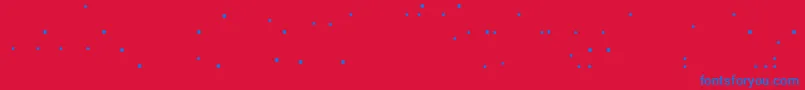 LinotypemhaithaipeBalls Font – Blue Fonts on Red Background