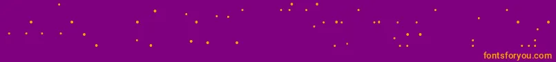 LinotypemhaithaipeBalls Font – Orange Fonts on Purple Background