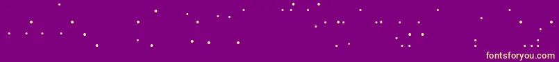 フォントLinotypemhaithaipeBalls – 紫の背景に黄色のフォント