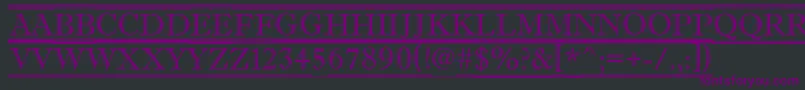 Antiqu2 Font – Purple Fonts on Black Background