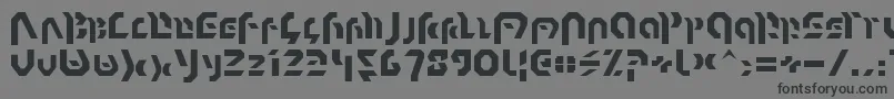 Omnicron Font – Black Fonts on Gray Background