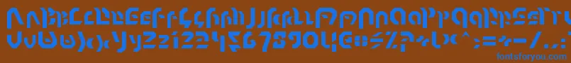 More about Omnicron Font Omnicron Font – Blue Fonts on Brown Background