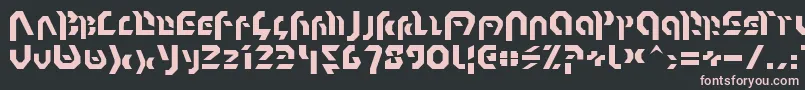 Omnicron Font – Pink Fonts on Black Background