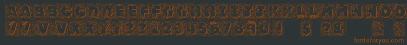 Jfjunroc Font – Brown Fonts on Black Background