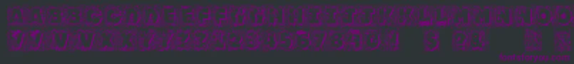 Jfjunroc Font – Purple Fonts on Black Background