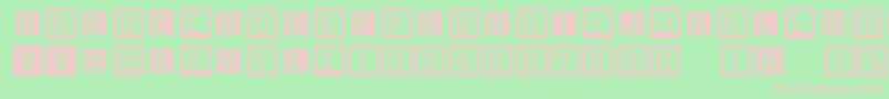 Digitalishistory Font – Pink Fonts on Green Background