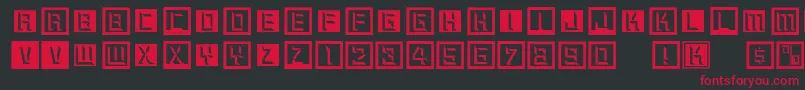 Digitalishistory Font – Red Fonts on Black Background