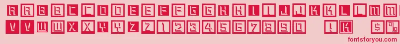 Digitalishistory Font – Red Fonts on Pink Background