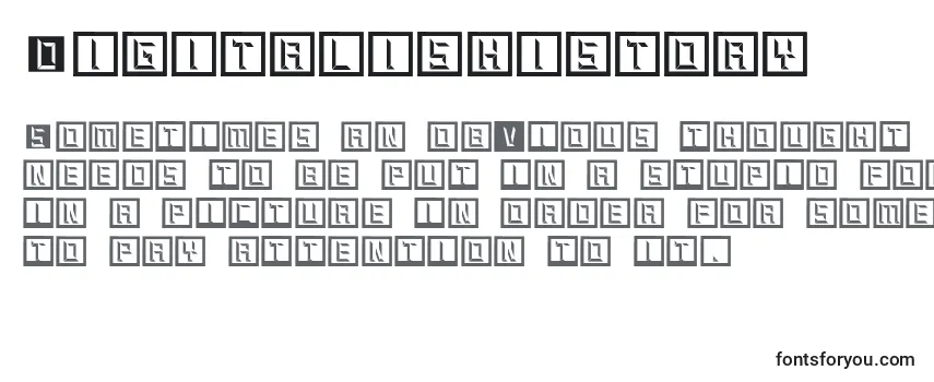 Digitalishistory Font