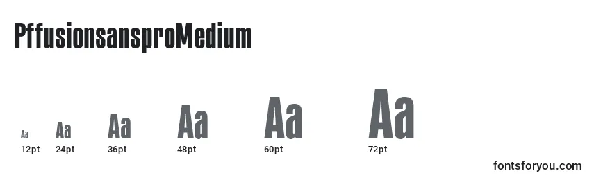 PffusionsansproMedium Font Sizes