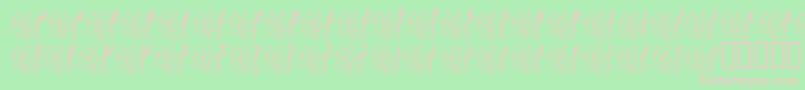 フォントLcrJoyfulNoise – 緑の背景にピンクのフォント