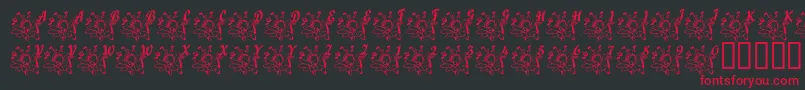 LcrJoyfulNoise Font – Red Fonts on Black Background