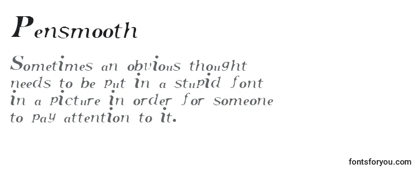 Review of the Pensmooth Font