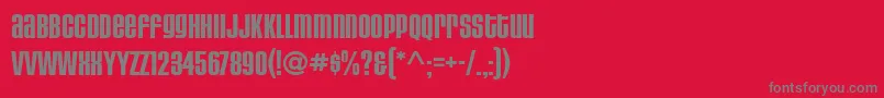 HousegothicBoldaltcaps Font – Gray Fonts on Red Background