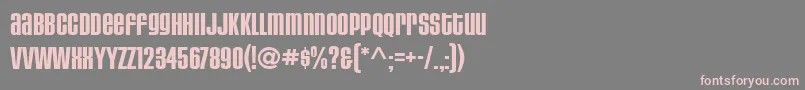 HousegothicBoldaltcaps Font – Pink Fonts on Gray Background