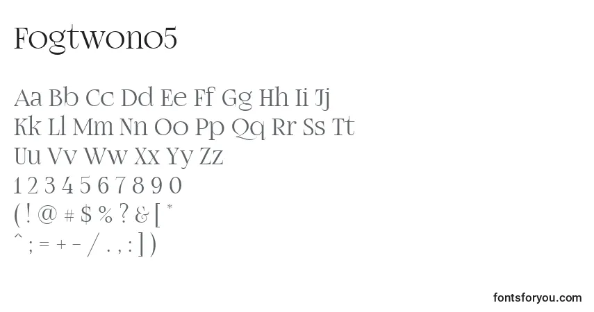 Fogtwono5-fontti – aakkoset, numerot, erikoismerkit