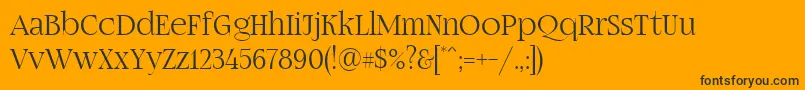 Fogtwono5 Font – Black Fonts on Orange Background