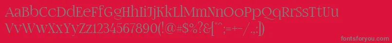 More about Fogtwono5 Font Fogtwono5 Font – Gray Fonts on Red Background