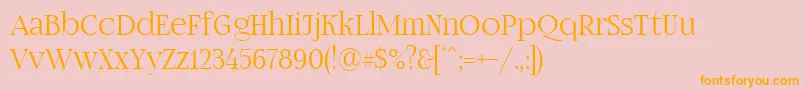 Fogtwono5 Font – Orange Fonts on Pink Background