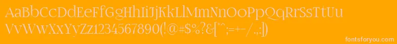 Fogtwono5 Font – Pink Fonts on Orange Background