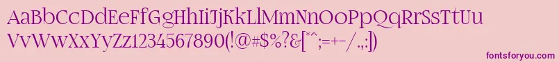 Fogtwono5 Font – Purple Fonts on Pink Background