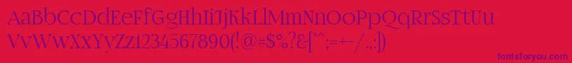 Fogtwono5 Font – Purple Fonts on Red Background