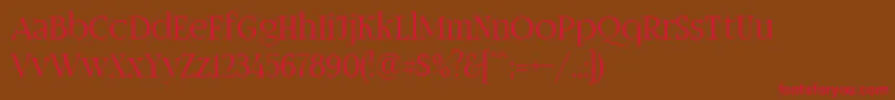 Fogtwono5 Font – Red Fonts on Brown Background