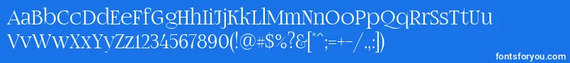 Fogtwono5 Font – White Fonts on Blue Background