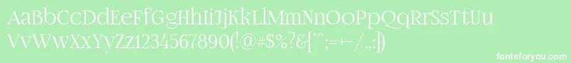 Fogtwono5 Font – White Fonts on Green Background