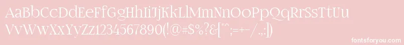 Fogtwono5 Font – White Fonts on Pink Background