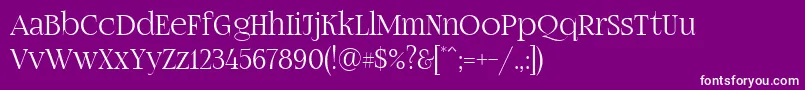 Fogtwono5 Font – White Fonts on Purple Background