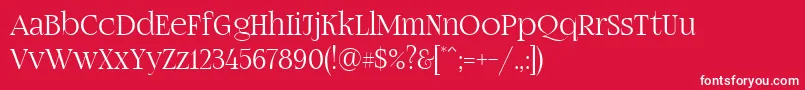 Fogtwono5 Font – White Fonts on Red Background
