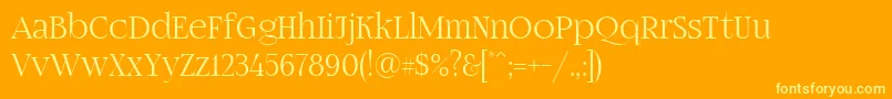 Fogtwono5 Font – Yellow Fonts on Orange Background