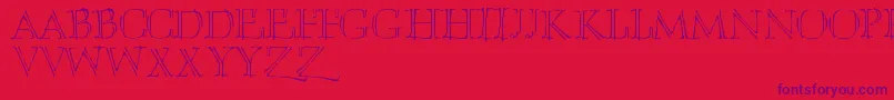 Umber Font – Purple Fonts on Red Background