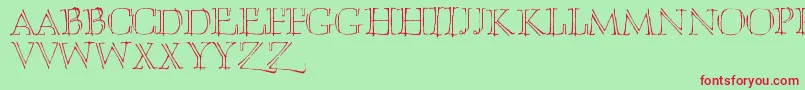 Umber Font – Red Fonts on Green Background